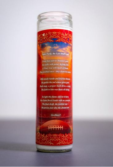 San Francisco 49ers - Brock Purdy Prayer Candle