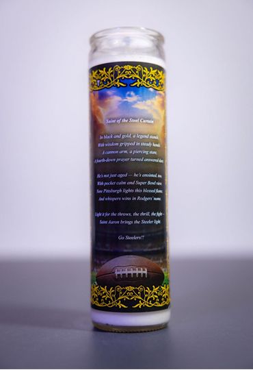Pittsburgh Steeler Aaron Rodgers Prayer Candle