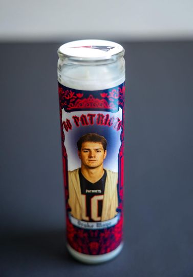 New England Patriots - Drake Maye Prayer Candle