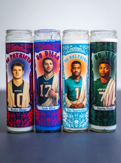 New England Patriots - Drake Maye Prayer Candle