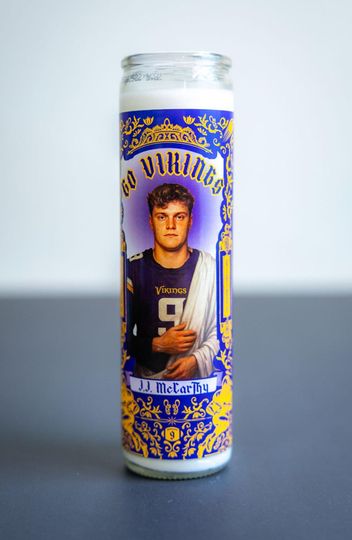Minnesota Vikings - JJ McCarthy  Prayer Candle