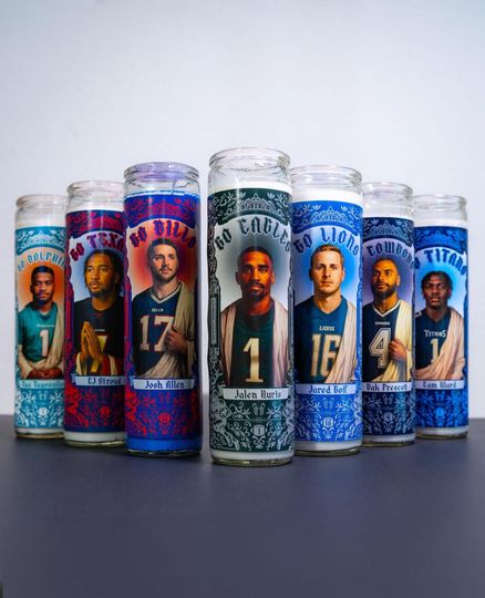 Detroit Lions - Jared Goff Prayer Candle