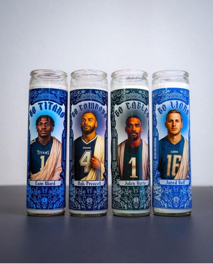 Detroit Lions - Jared Goff Prayer Candle