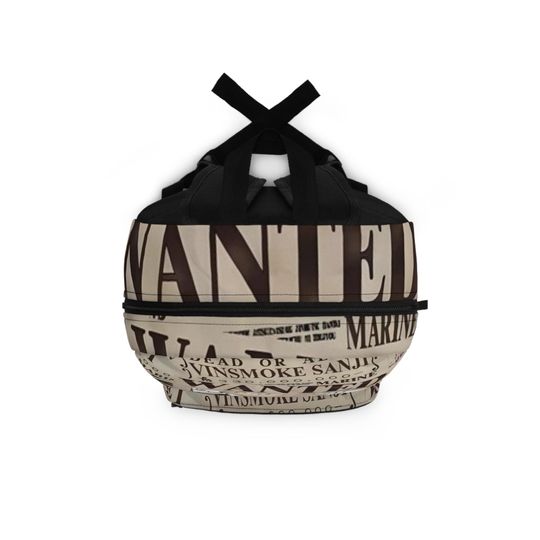 Anime Backpack, Large School Bag, Travel Backpack, Unique Bag, Gift for Anime Fans, One Piece Design