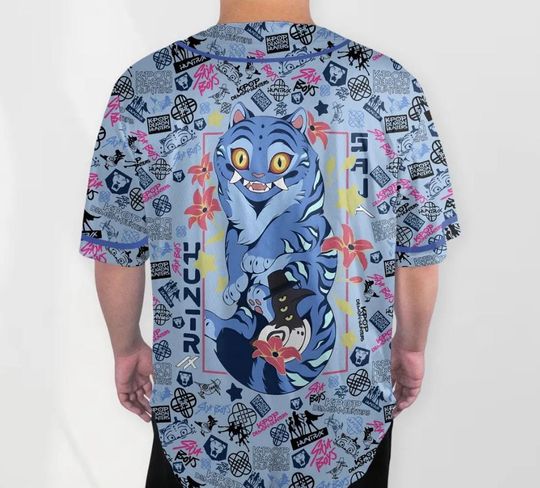 Derpy Tiger Kpop Baseball Jersey for Adults, Youth, Kids