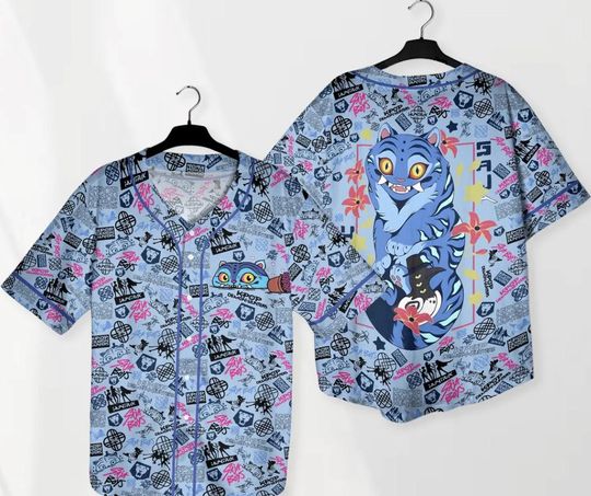 Derpy Tiger Kpop Baseball Jersey for Adults, Youth, Kids