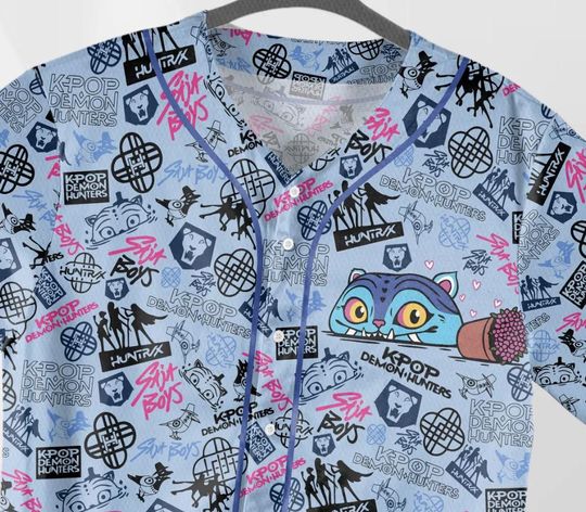 Derpy Tiger Kpop Baseball Jersey for Adults, Youth, Kids