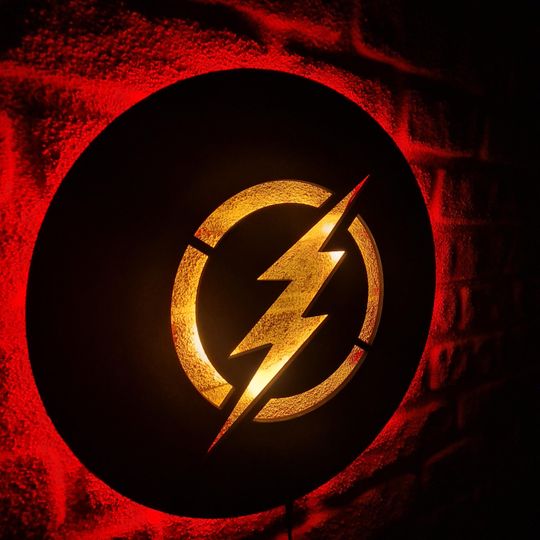 LED Lighted The Flash Sign, Stylish Wall Decor With Lights For Flash Fans, Illuminated Wall Art, Best Gift
