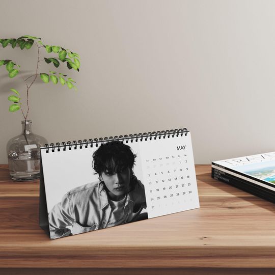 Jung Kook Bias BTS Kpop 2026 Office Desk Calendar - Christmas Gift for Fans