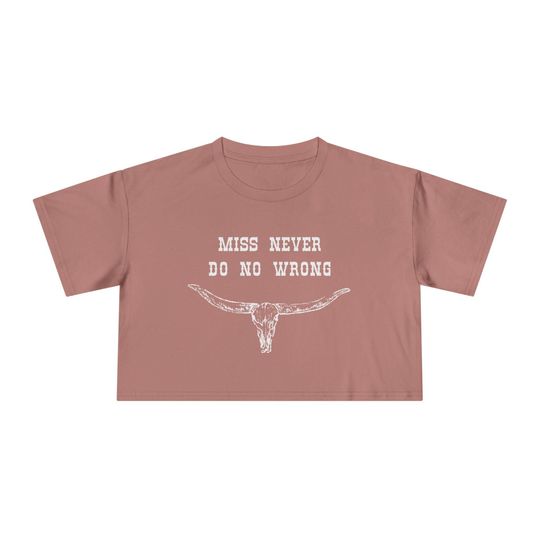 Wallen Western Crop Top: Longhorn Design, Country Concert Tee