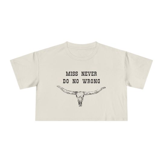 Wallen Western Crop Top: Longhorn Design, Country Concert Tee