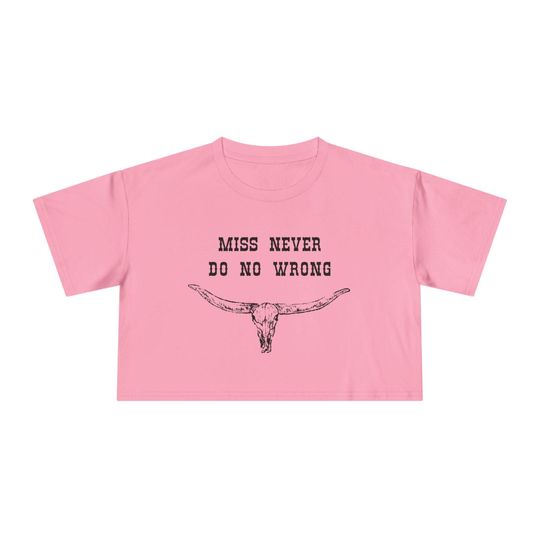 Wallen Western Crop Top: Longhorn Design, Country Concert Tee