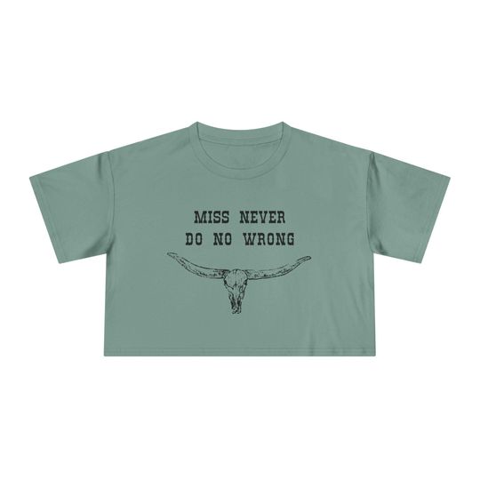Wallen Western Crop Top: Longhorn Design, Country Concert Tee