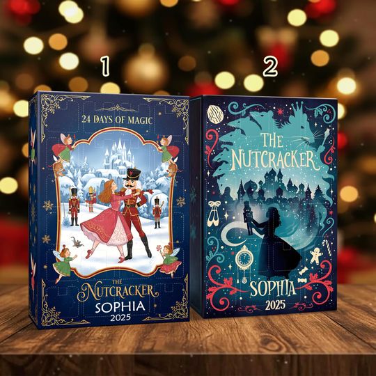 Personalized Nutcracker Advent Calendar 2025, Ballet Christmas Ornaments