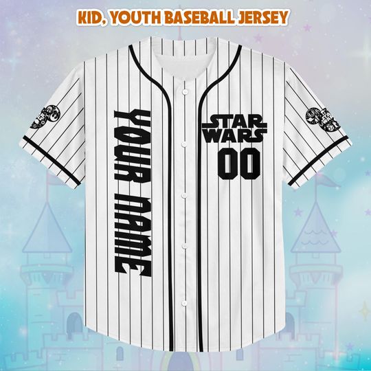 Personalized Star Wars Mickey Baseball Jersey, Disneyland Gift