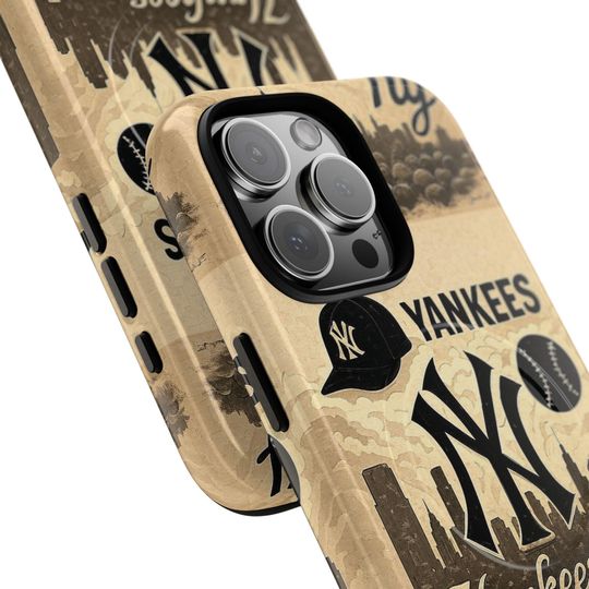 Yankees MagSafe Phone Case: Durable New York Baseball Gift