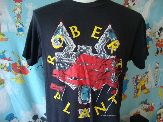 Vintage 80's Robert Plant Non Stop Tour Go 1988 T-shirt