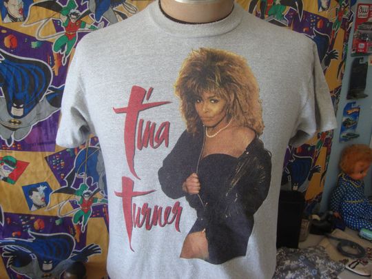 Vintage 80's Tina Turner 1987 Break Every Rule Band Concert Tee T Shirt