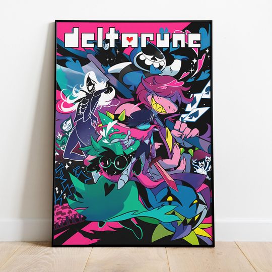 Deltarune Poster, Frameless Wall Art & Print, Deltarune Print, Game Poster Gift