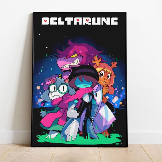 Deltarune Poster, Frameless Wall Art & Print, Deltarune Print, Game Poster Gift