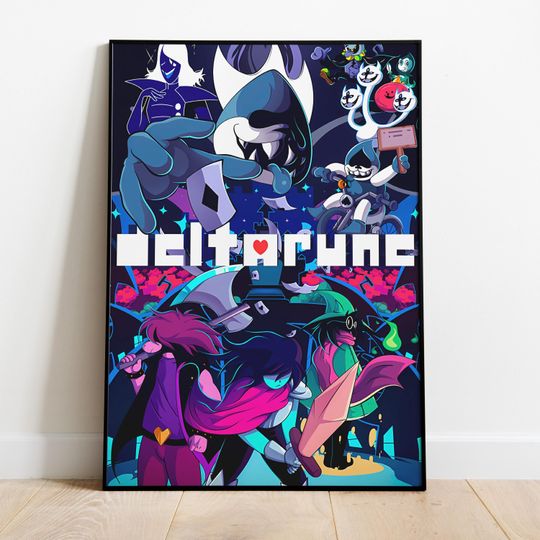 Deltarune Poster, Frameless Wall Art & Print, Deltarune Print, Game Poster Gift