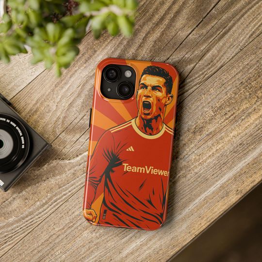 Ronaldo Man United iPhone Case, Football Phone Cover for Fans