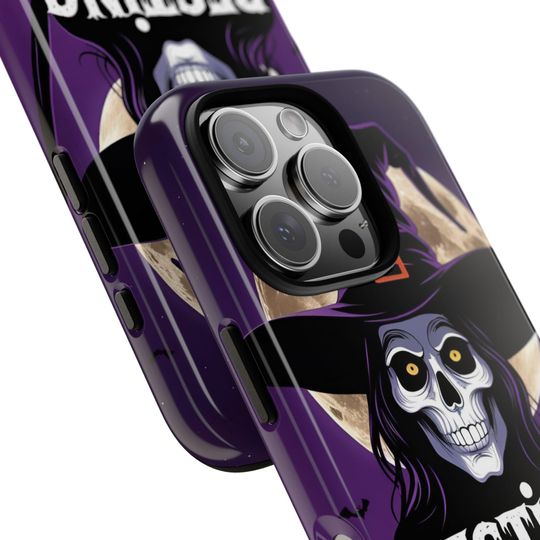 Resting Witch Face iPhone Case: Spooky Season Protective Cover
