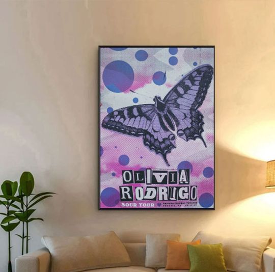 Olivia Rodrigo Sour Tour 2022 Poster, Olivia Rodrigo Poster, Olivia Sour Tour 2022
