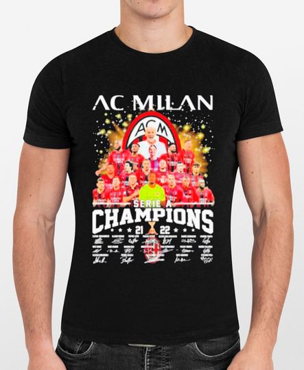 AC Milan Champions Serie A 2022 Shirt