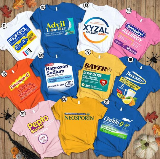 Halloween Costume Party Shirt, Pharmacy Halloween Costume Shirt