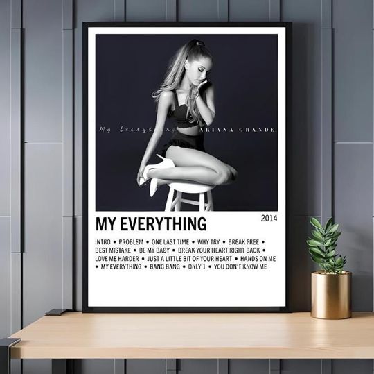 Ariana My Everything Album Cover Poster
