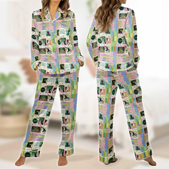 Wicked The Musical Stamp Changed For Good Pajamas Disneyland Wicked Pajamas Set