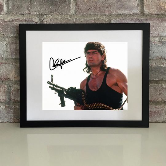 Charlie Sheen Autographed Signed Reprint Autograph