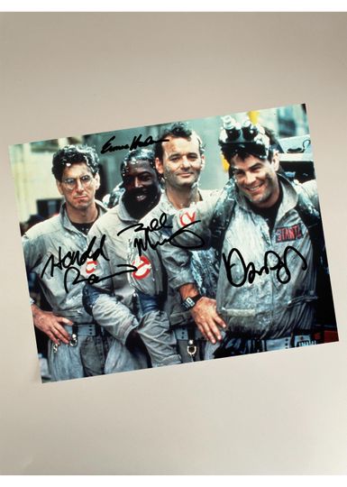 Ghostbusters  Cast Photo Reprint Autograph