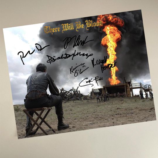 There Will Be Blood  Cast Signed Autographed Reprint Poster Print