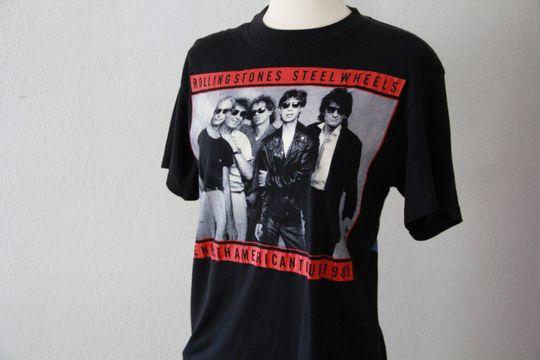 Rolling Stones Steel Wheels North American Tour 1989 vintage concert T-Shirt