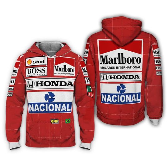 Just Zip Hoodie Ayrton Senna 3D Hoodie