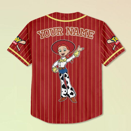 Jessie Baseball Jersey, Custom Toy Story Shirt, Disney Cowgirl Jersey, Personalized Disney Vacation Tee, Unisex Western Disney Shirt