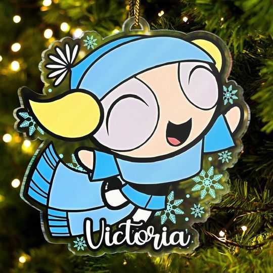 Personalized Bubbles Christmas Ornament , Custom Christmas Bubbles Ornament, Christmas Bubbles Ornament, Christmas Decor