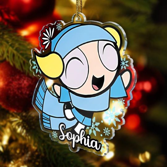 Personalized Bubbles Christmas Ornament , Custom Christmas Bubbles Ornament, Christmas Bubbles Ornament, Christmas Decor
