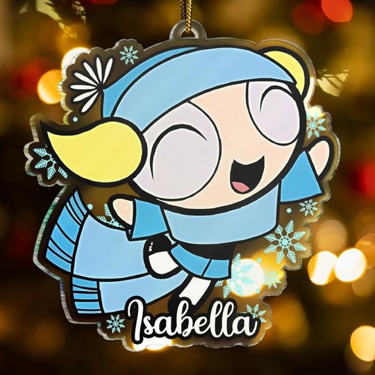 Personalized Bubbles Christmas Ornament , Custom Christmas Bubbles Ornament, Christmas Bubbles Ornament, Christmas Decor