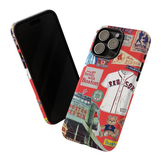 Boston Red Sox Collage Phone Case | Baseball Memorabilia iPhone Case