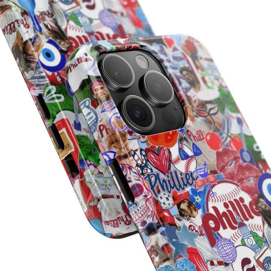 Phillies Collage iPhone Case | Trendy Baseball Phone Cover