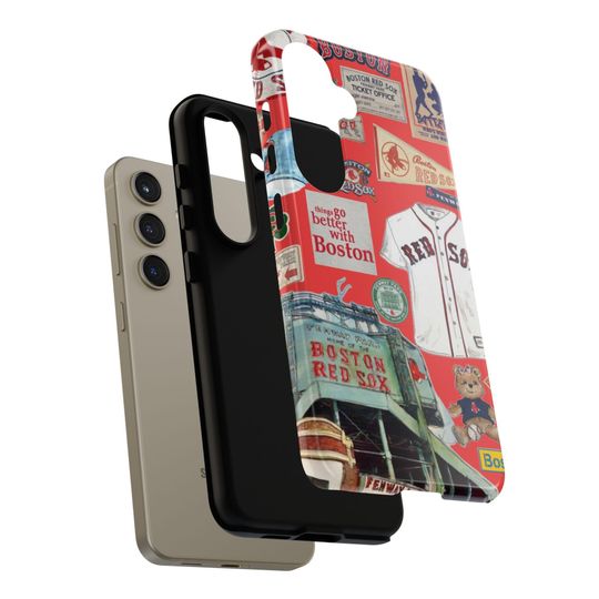 Boston Red Sox Collage Phone Case | Baseball Memorabilia iPhone Case