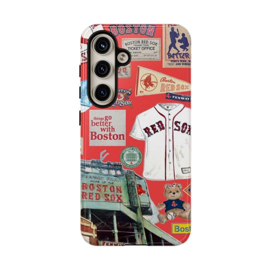 Boston Red Sox Collage Phone Case | Baseball Memorabilia iPhone Case