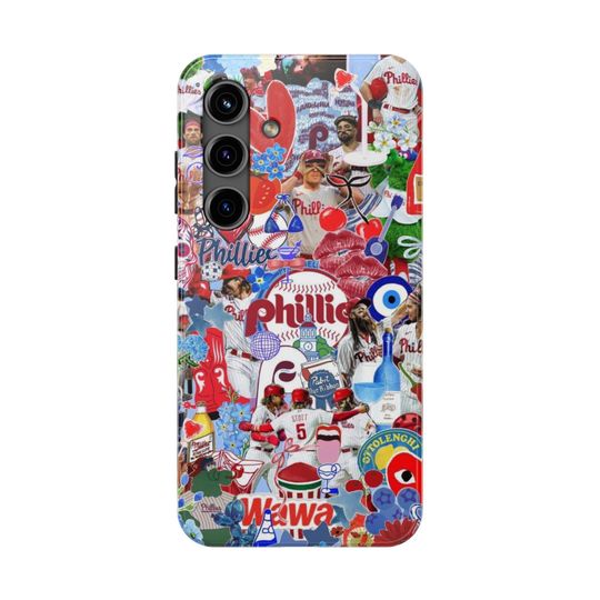 Phillies Collage iPhone Case | Trendy Baseball Phone Cover