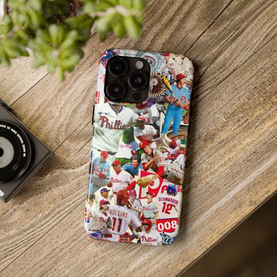 Philadelphia Phillies Collage iPhone Case | Baseball Fan Gift