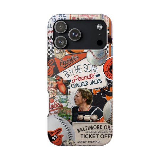 Vintage Baltimore Orioles iPhone Case | Baseball Collage