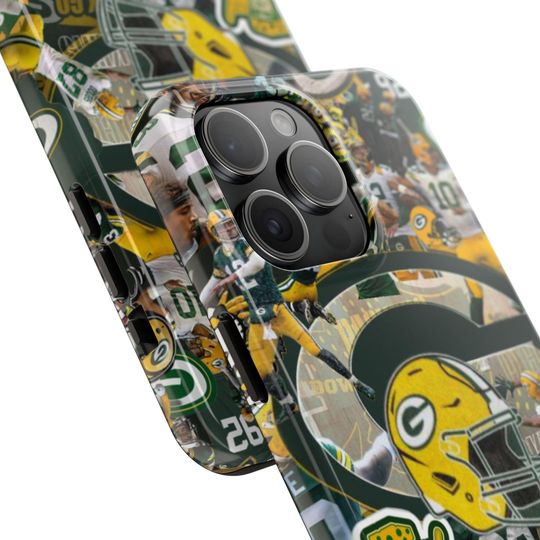 Green Bay Packers iPhone Case | Vintage Football Collage, Protective
