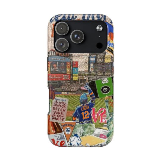 New York Mets iPhone Case: Lindor, Impact Resistant, Wireless Charge
